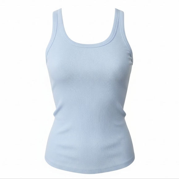 Rachel Zoe Tops - Great Condition. Rachel Zoe Sky Blue Ribbed Tank Top